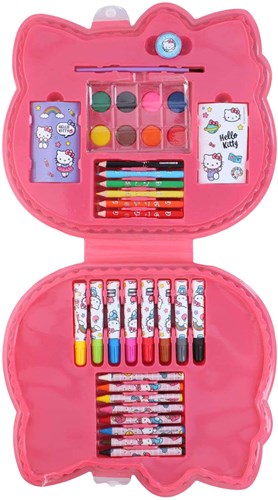 Lobbes kleurkoffer Hello Kitty - creatieve tekenset voor kinderen-2