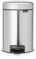 Brabantia pedaalemmer Newicon 3L mat staal - fingerprint proof prullenbak