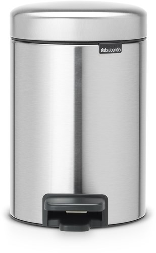 Brabantia pedaalemmer Newicon 3L mat staal - fingerprint proof prullenbak
