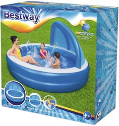 Bestway Familiebad Rond Summer Days met UV Zonnescherm, 241cm