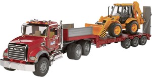 Bruder Mack Dieplader Met Caterpillar Bulldozer bruder kopen in de aanbieding