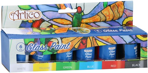 Glasverf 6 Kleuren
