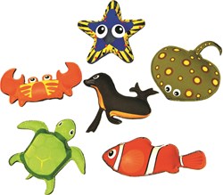 Spordas duik speelgoed set - 6 dieren voor waterpret en zwemles