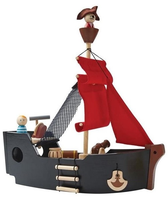 Bedankt Coördineren Christchurch Plan Toys houten piratenboot