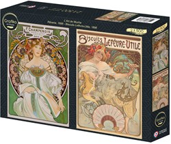 Grafika puzzel - Mucha kunst puzzel 500 stukjes - educatief speelgoed