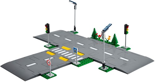 LEGO City bouwset wegplaten met verkeerslichten - 60304-3