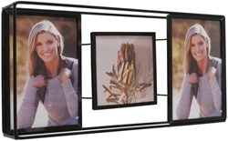 Boltze Home fotolijst collage zwart metaal modern 16cm decoratie