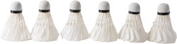 Angel Sports badminton shuttles veren wit 6 stuks in koker 4.5-5 gram