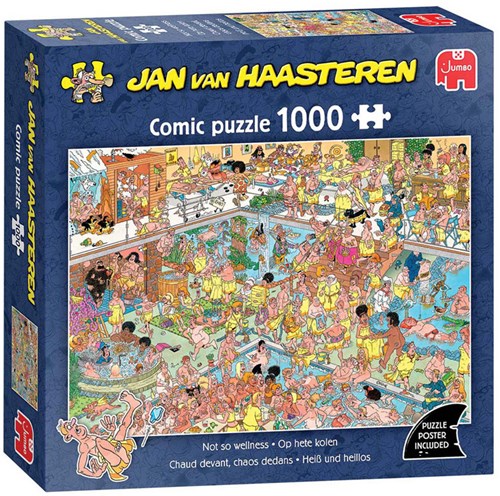 Jumbo legpuzzel Jan van Haasteren Op hete kolen 1000 stukjes cartoon