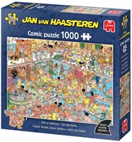 Jumbo legpuzzel Jan van Haasteren Op hete kolen 1000 stukjes cartoon-3
