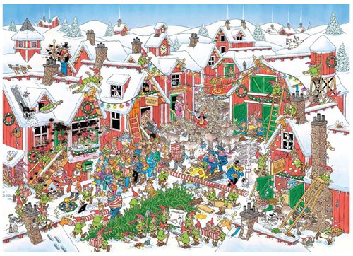 Jumbo legpuzzel Jan van Haasteren kerst - 1000 stukjes puzzel-2