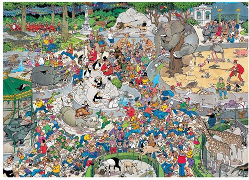 Jumbo legpuzzel Jan van Haasteren 500XL dieren dierentuin XL puzzelstukjes-2