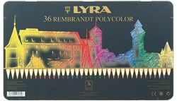Caran d'Ache kleurpotloden Rembrandt Polycolor 36 kleuren blik set