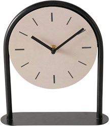 Boltze Home tafelklok analoog zwart design 19x6x22cm klok