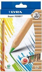 Lyra kleurpotloden set - Super Ferby 12 kleuren extra dik