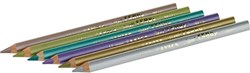 Lyra kleurpotloden Super Ferby metallic karton etui 6 stuks