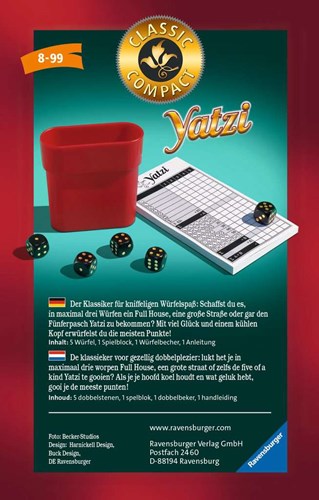 Ravensburger dobbelspel Classic Compact Yatzi - reisspel-2