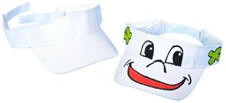 Creativ Company katoenen zonneklep wit 56 cm verstelbaar zomerhoedje