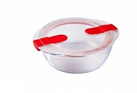 Pyrex ovenschaal borosilicaatglas 20x18x7cm met deksel magnetron