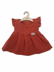 Hollie poppenjurk katoen Spring terra 34 cm - poppenkleding