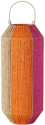 Boltze Home windlicht lantaarn roze oranje 50cm decoratie