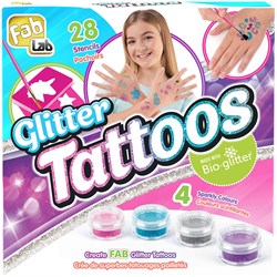Goliath glitter tattoos knutselset - tijdelijke tatoeages voor kinderen