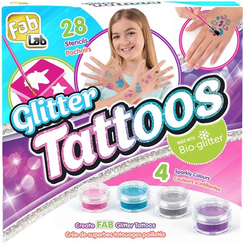 Goliath glitter tattoos knutselset - tijdelijke tatoeages voor kinderen