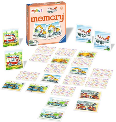 Ravensburger memory kaartspel voertuigen - educatief speelgoed-3