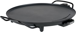 Bakplaat rond 40 cm elektrische grill gourmet tafelgrill zwart