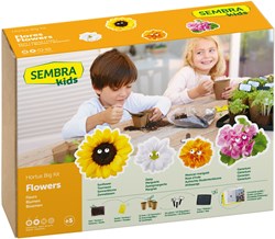 Kids at Work bloemen knutselset - creatieve speelset voor kinderen