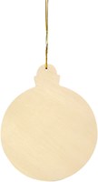Eduplay houten kerstbal set - kerstboom decoratie 3 stuks-2