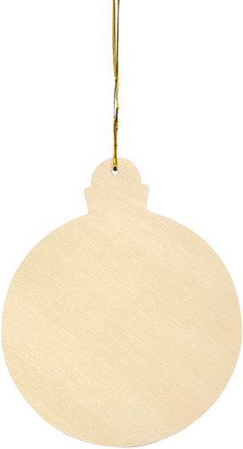 Eduplay houten kerstbal set - kerstboom decoratie 3 stuks-2