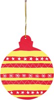 Eduplay houten kerstbal set - kerstboom decoratie 3 stuks-3