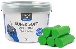 Creall boetseerklei groen - super soft klei emmer 1750 gram
