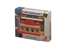 nic houten blokkenset Babypack 1 kleurrijk 20-delig educatief speelgoed