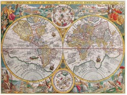 Ravensburger legpuzzel wereldkaart 1594 - 1500 stukjes puzzel