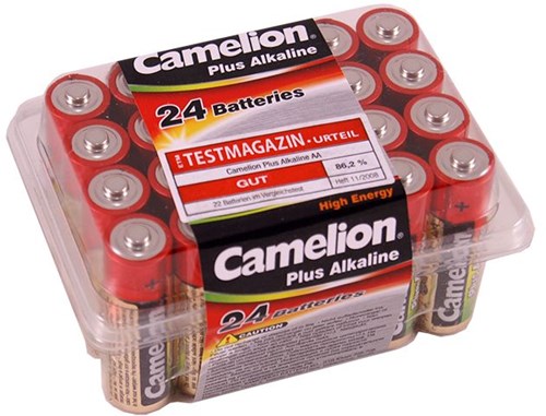 AA plus alkaline batterij 24 stuks - krachtige batterijen voor speelgoed