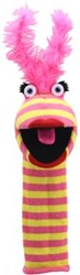 The Puppet Company handpop Eco Sockettes Lipstick - pluche pop 38cm