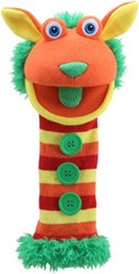 The Puppet Company handpop Eco Sockettes Buttons - gerecycled pluche