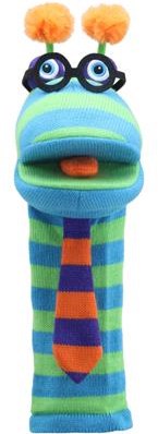The Puppet Company handpop Eco Sockettes Dylan - pluche pop gerecycled