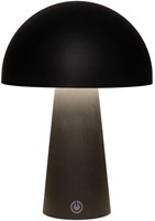 LED Tafellamp rond zwart 15x15x21cm