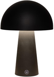 LED Tafellamp rond zwart 15x15x21cm