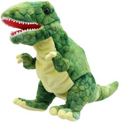 The Puppet Company dinosaurus handpop T-Rex pluche speelgoed 35cm