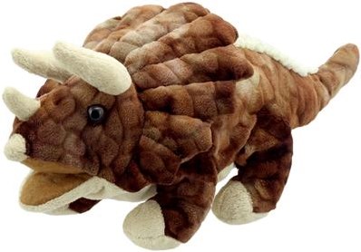 The Puppet Company dinosaurus handpop - Baby Dinos Triceratops pluche speelgoed-2