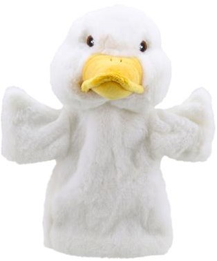 The Puppet Company handpop eend - pluche pop voor kinderen
