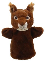 The Puppet Company handpop eekhoorn - pluche knuffelpop voor kinderen