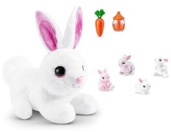 Pets Alive mama en baby konijn speelgoedkooi interactief konijn