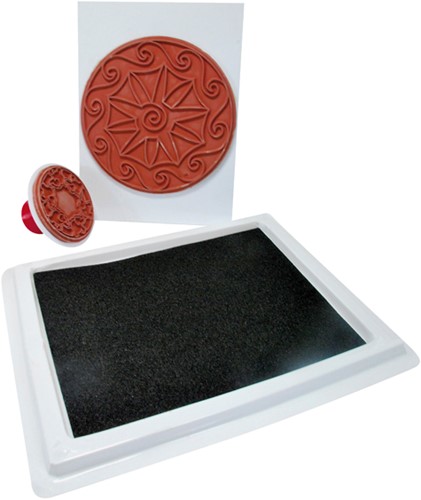 Giant stamp pad black recktangle