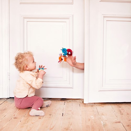 Lilliputiens vingerpopjes jungle set - pluche speelgoed voor kinderen-3