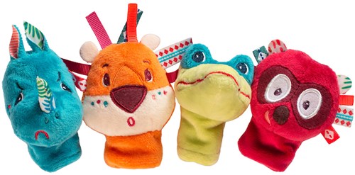 Lilliputiens vingerpopjes jungle set - pluche speelgoed voor kinderen